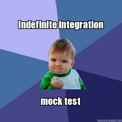 indefinite-integration-mock-test