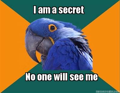 i-am-a-secret-no-one-will-see-me