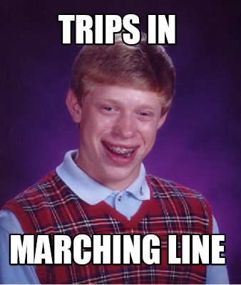 trips-in-marching-line