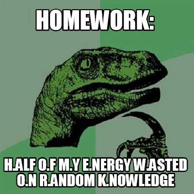 homework-h.alf-o.f-m.y-e.nergy-w.asted-o.n-r.andom-k.nowledge