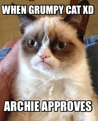 when-grumpy-cat-xd-archie-approves
