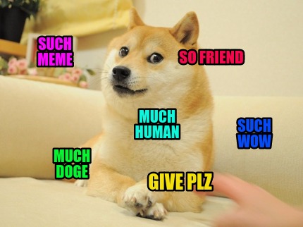 Shiba Inu Doge Meme Template