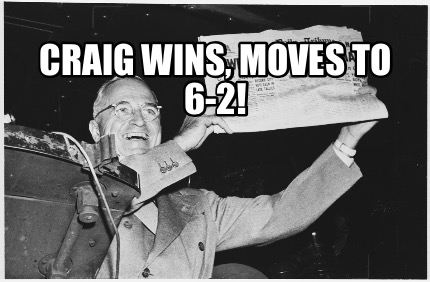 craig-wins-moves-to-6-2