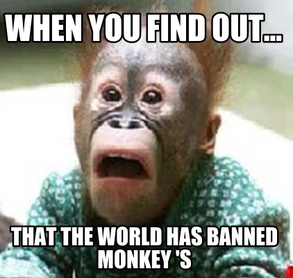 when-you-find-out...-that-the-world-has-banned-monkey-s