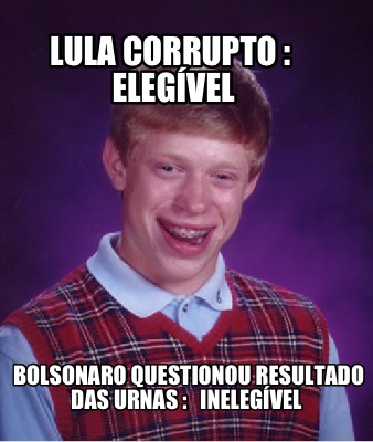 lula-corrupto-elegvel-bolsonaro-questionou-resultado-das-urnas-inelegvel