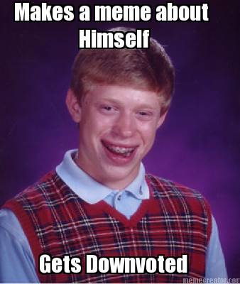 makes-a-meme-about-himself-gets-downvoted