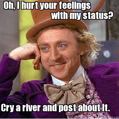oh-i-hurt-your-feelings-with-my-status-cry-a-river-and-post-about-it