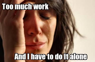 too-much-work-and-i-have-to-do-it-alone