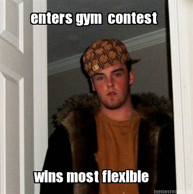 enters-gym-contest-wins-most-flexible