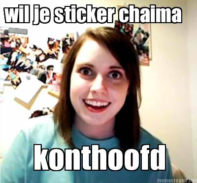 wil-je-sticker-chaima-konthoofd