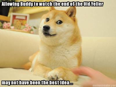 allowing-buddy-to-watch-the-end-of-the-old-yeller-may-not-have-been-the-best-ide