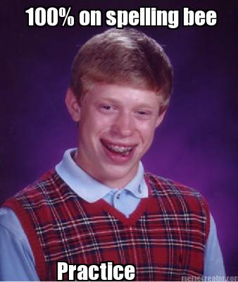 100-on-spelling-bee-practice