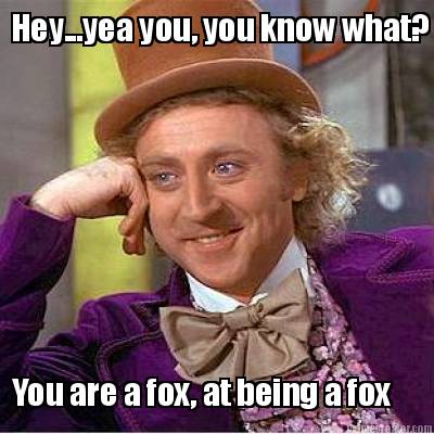 hey...yea-you-you-know-what-you-are-a-fox-at-being-a-fox