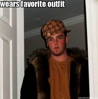 wears-favorite-outfit