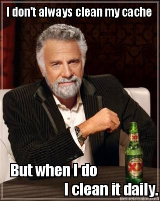 i-dont-always-clean-my-cache-but-when-i-do-i-clean-it-daily