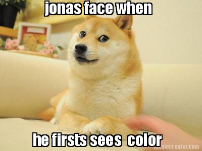 jonas-face-when-he-firsts-sees-color
