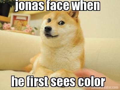 jonas-face-when-he-first-sees-color