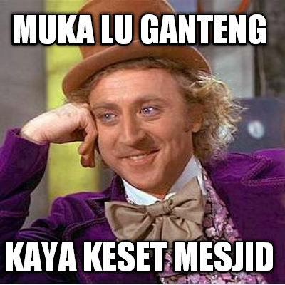 muka-lu-ganteng-kaya-keset-mesjid