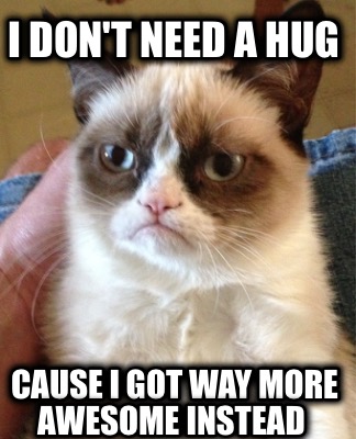 i-dont-need-a-hug-cause-i-got-way-more-awesome-instead