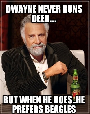 dwayne-never-runs-deer....-but-when-he-does..he-prefers-beagles
