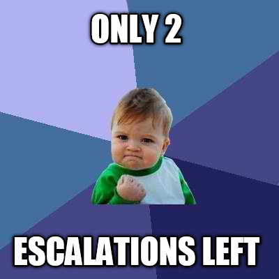 only-2-escalations-left