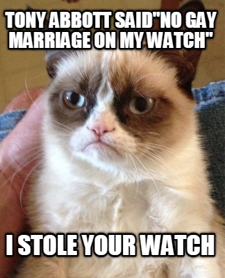 tony-abbott-saidno-gay-marriage-on-my-watch-i-stole-your-watch