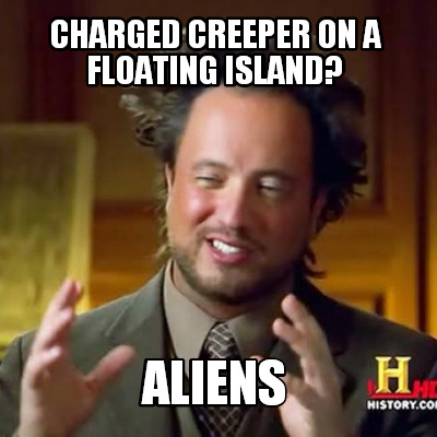 charged-creeper-on-a-floating-island-aliens