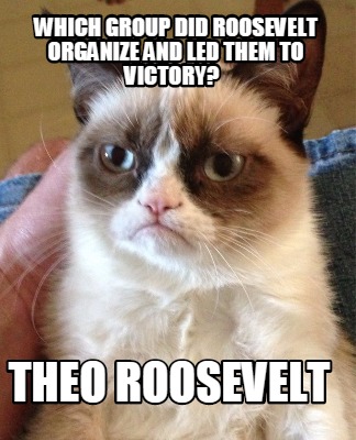 which-group-did-roosevelt-organize-and-led-them-to-victory-theo-roosevelt