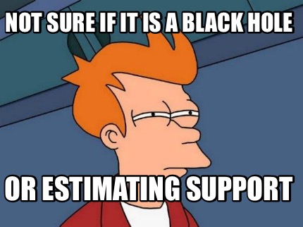 not-sure-if-it-is-a-black-hole-or-estimating-support