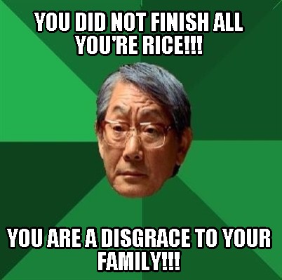 you-did-not-finish-all-youre-rice-you-are-a-disgrace-to-your-family