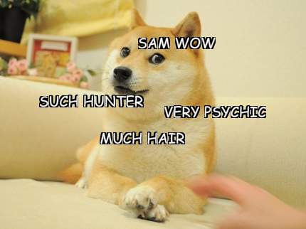 sam-wow-much-hair-such-hunter-very-psychic