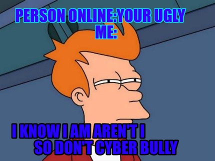 person-onlineyour-ugly-me-i-know-i-am-arent-i-so-dont-cyber-bully