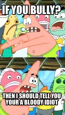 if-you-bully-then-i-should-tell-you-your-a-bloody-idiot