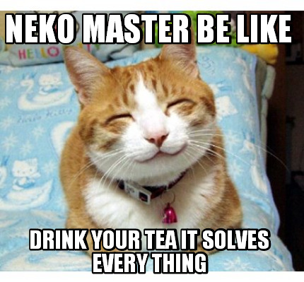 neko-master-be-like-drink-your-tea-it-solves-every-thing