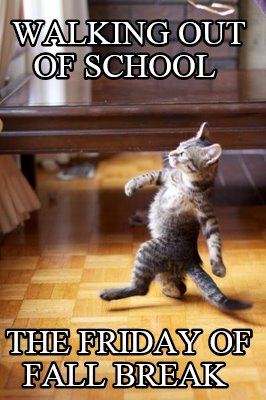 walking-out-of-school-the-friday-of-fall-break