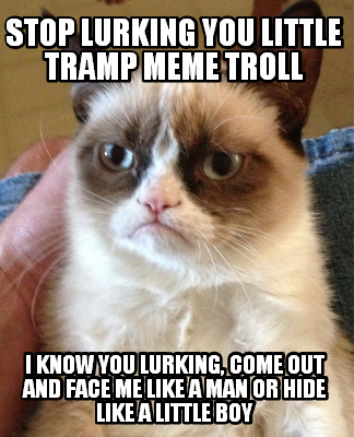 stop-lurking-you-little-tramp-meme-troll-i-know-you-lurking-come-out-and-face-me