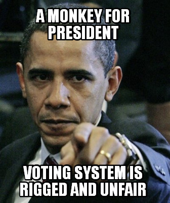 a-monkey-for-president-voting-system-is-rigged-and-unfair