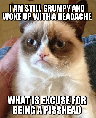 i-am-still-grumpy-and-woke-up-with-a-headache-what-is-excuse-for-being-a-pisshea