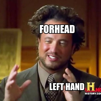 forhead-left-hand