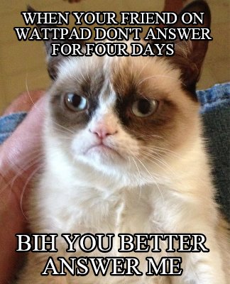 when-your-friend-on-wattpad-dont-answer-for-four-days-bih-you-better-answer-me