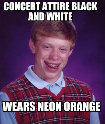 concert-attire-black-and-white-wears-neon-orange