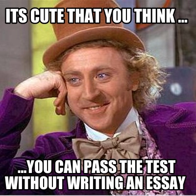 its-cute-that-you-think-...-...you-can-pass-the-test-without-writing-an-essay