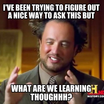 ive-been-trying-to-figure-out-a-nice-way-to-ask-this-but-what-are-we-learning-th