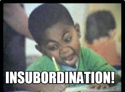 insubordination