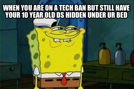 when-you-are-on-a-tech-ban-but-still-have-your-10-year-old-ds-hidden-under-ur-be
