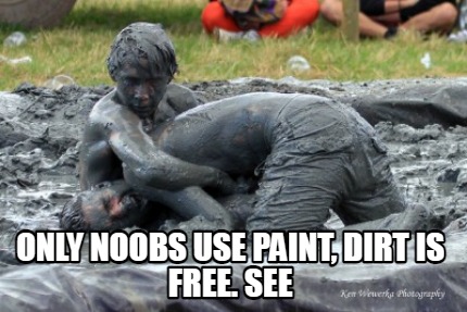 only-noobs-use-paint-dirt-is-free.-see
