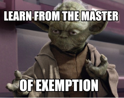 learn-from-the-master-of-exemption