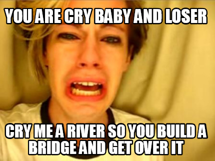 you-are-cry-baby-and-loser-cry-me-a-river-so-you-build-a-bridge-and-get-over-it