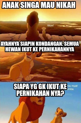 anak-singa-mau-nikah-siapa-yg-gk-ikut-ke-pernikahan-nya-ayahnya-siapin-kondangan